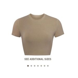 Skims new vintage super cropped T-shirt
